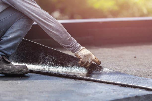 Professional Basement Waterproofing technician working in Anoka, MN